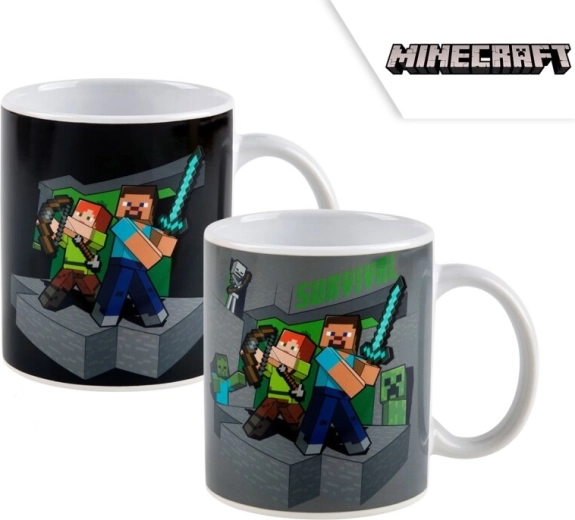 Minecraft Thermobecher mit Farbwechsel