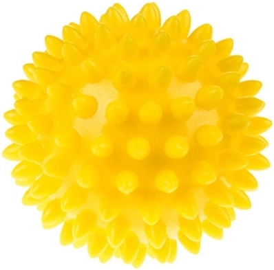 Fizjo Reha-Massageball mit Noppen 6,6 cm gelb – 1 Stück
