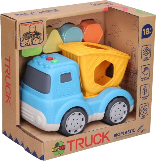 Kippauto mit Formsteckspiel sowie Licht- und Soundeffekten 17 cm