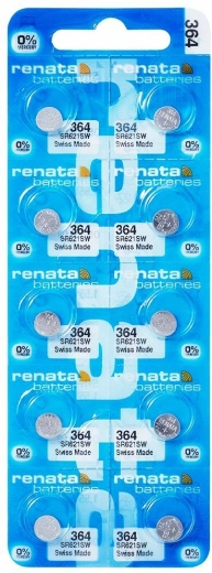 Renata 364 Knopfzellenbatterie 1,55 V (10 Stk.)