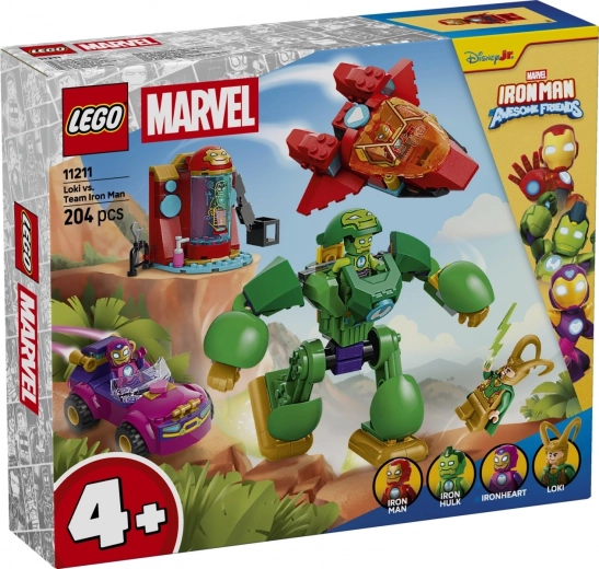 LEGO Marvel Bauset Loki gegen Iron Mans Team
