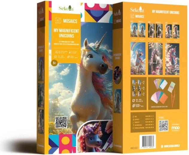Sekoia Mosaics Einhorn – kreatives Mosaik-Set