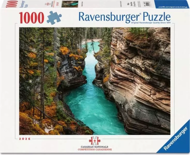 Ravensburger Puzzle Canadian Nationals: Athabasca-Wasserfall 1000 Teile