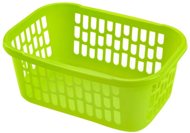 Plastischer Aufbewahrungskorb HEIDRUN 39 × 28 × 16 cm, Farbmix