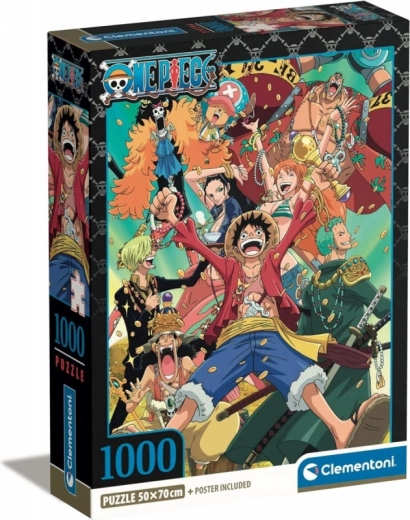 Kompaktes Puzzle Anime One Piece 1000 Teile