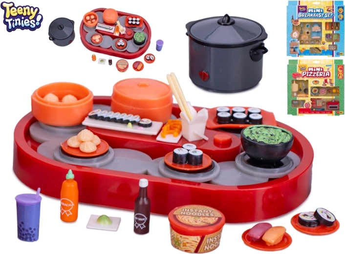 Teeny Tinies Set mit Mini-Restaurantzubehör für Puppen