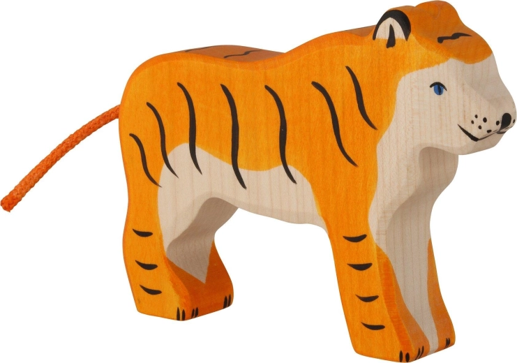 Holztiger stehender Tiger – 1 Stück
