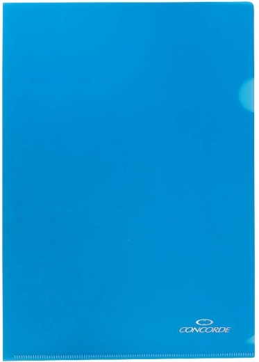 L-Prospekthülle A4 CONCORDE, 180 Mikron, blau, 10 Stk.