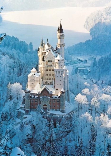 Ravensburger Puzzle Schloss Neuschwanstein im Winter, 1500 Teile