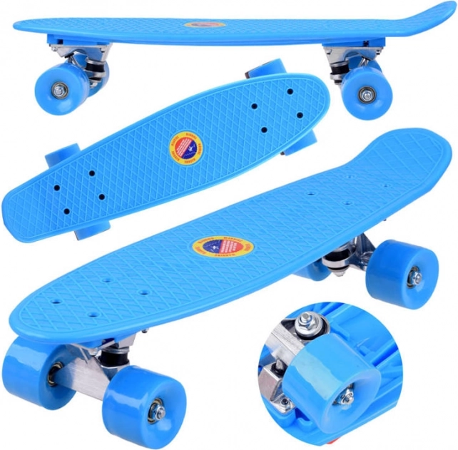 Fisch-Skateboard für Kinder bis 50 kg – Blau