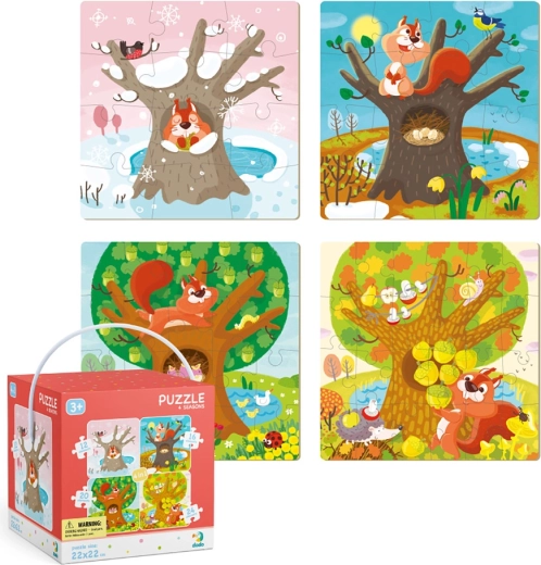 Puzzle 4in1 Jahreszeiten
