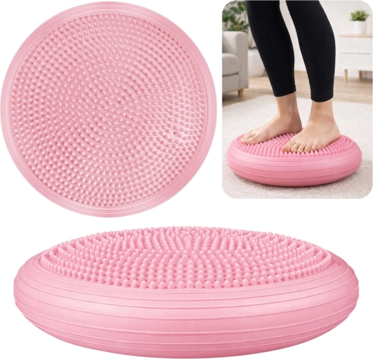 Ausgleichender sensomotorischer Igel-Balancedisk 34 cm – rosa
