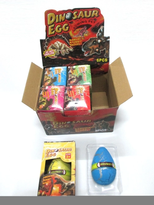 Ei mit wachsendem Dinosaurier 12 × 8 cm