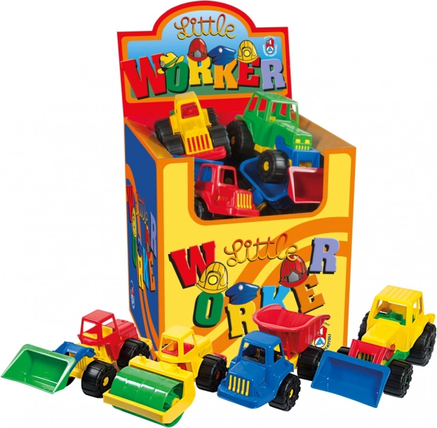 Buntes Baufahrzeug für den Sand