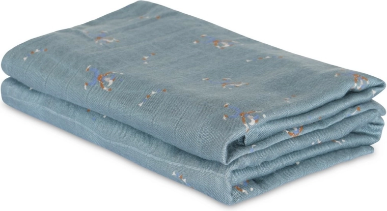 NuuRoo Josefine Musselinwindeln aus Bambus Celebration 60 × 60 cm (2 Stk.)