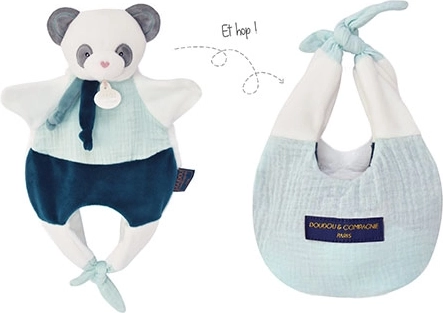 Doudou Kuscheltuch Panda in der Tasche