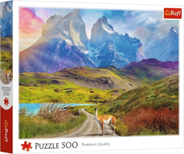 Puzzle 500 Teile Lama in Patagonien