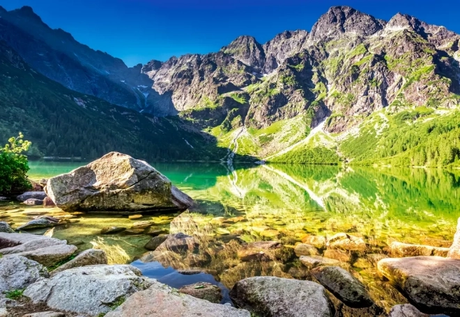 Puzzle 1500 Teile Morskie Oko Sonnenaufgang Tatra