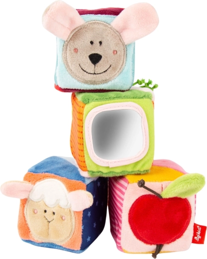 Sigikid Set aus weichen Sensorik-Würfeln für Babys