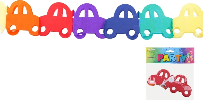 Bunte Girlande mit Automotiv
