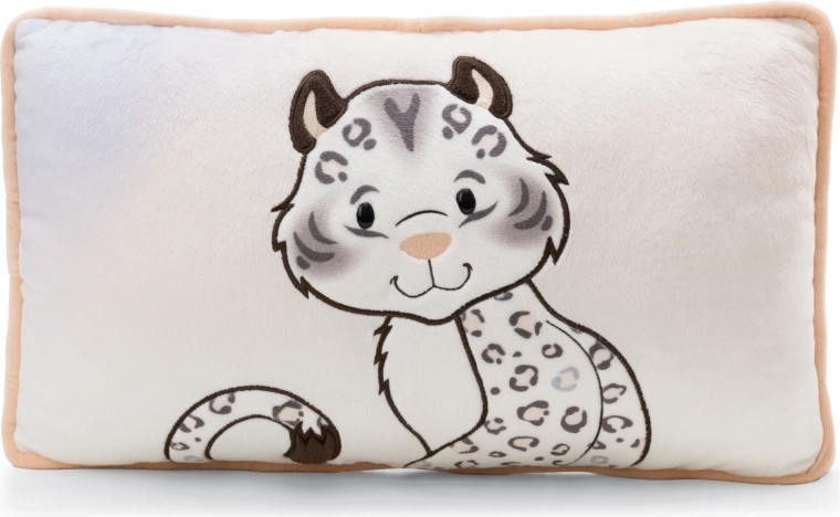 Plüsch-Kissen Schneeleopard Eleni Snowbell 43 × 25 cm