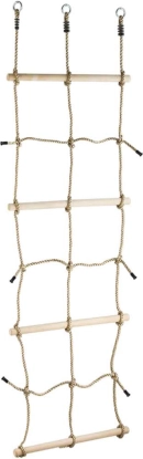 Kletterseilnetz mit Holzgriffen 2 m