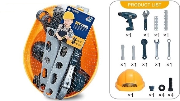 Werkzeugset mit Helm