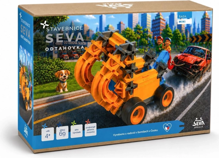 Seva Mini Abschleppwagen – Baukasten mit 69 Teilen