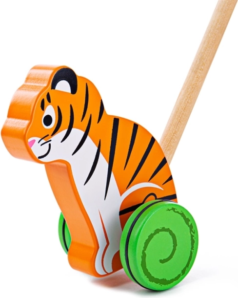 Holz-Schiebetier Tiger BIGJIGS BABY