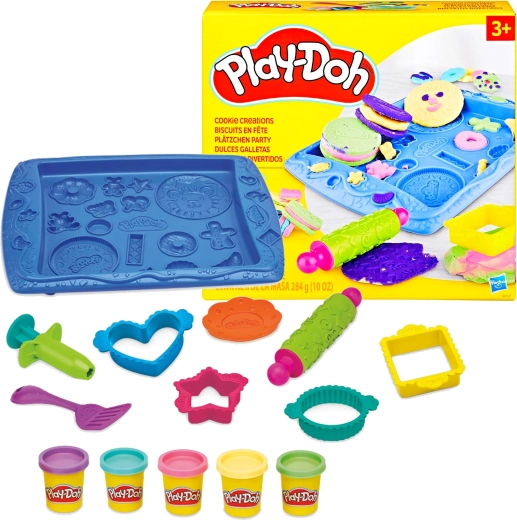 Play-Doh Süße Kekse – kreatives Set mit 5 Farben und Zubehör