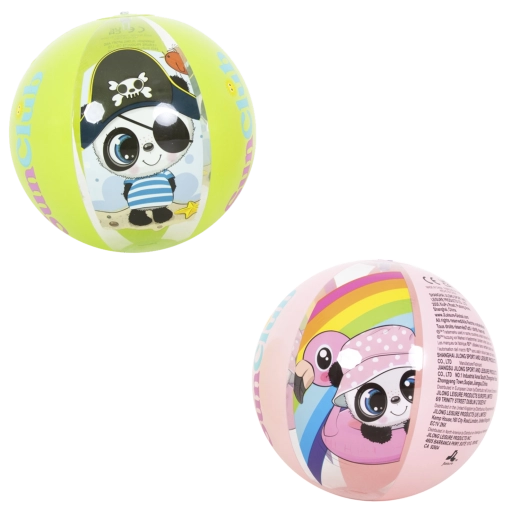 Aufblasbarer Strandball Panda 40 cm, Motiv-Mix