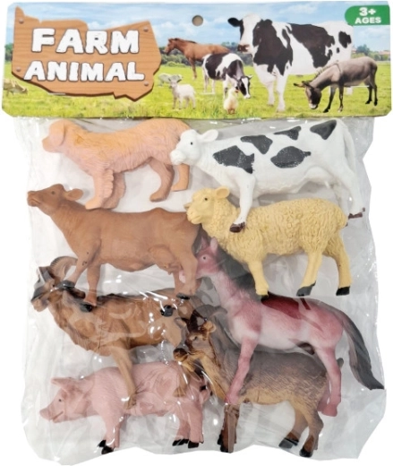 Tiere vom Bauernhof – Set mit 8 Figuren