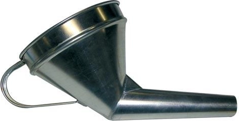 Schräger Metalltrichter mit Sieb MB