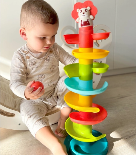Woopie Baby spiralförmige Kugelbahn mit 6 Kugeln