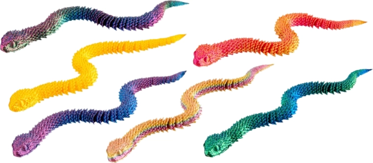 Magische 3D-Schlange Viper 30 cm