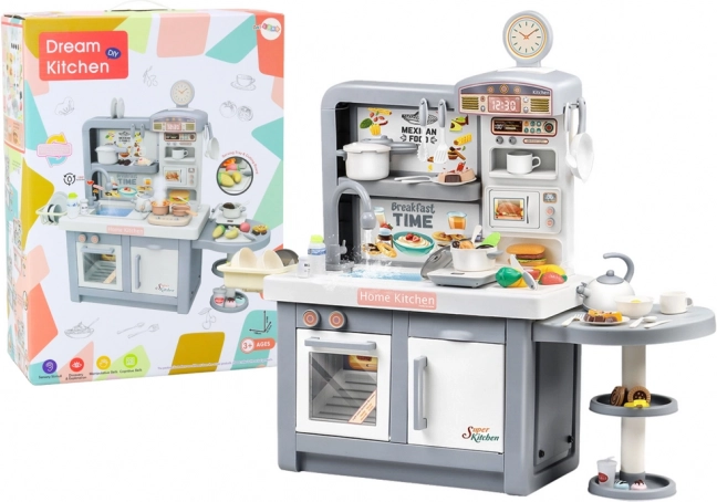 Kinder Traumküche mit Licht und Sound Grau