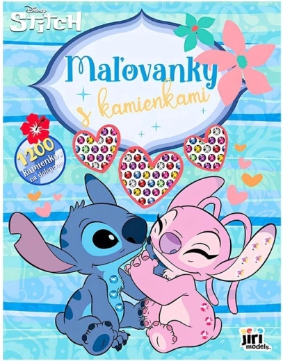 Malbuch mit Glitzersteinen Lilo & Stitch