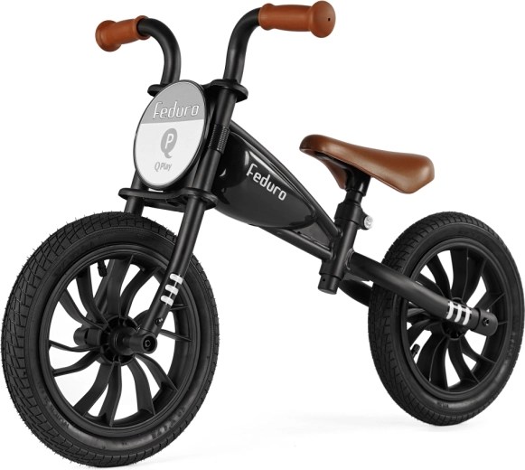 QPlay Feduro schwarzes Kinder-Laufrad