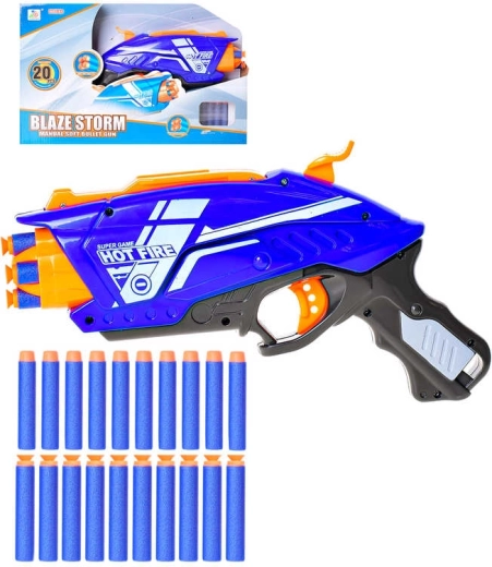 Kinder-Blaster mit Rotationsmagazin und Schaumstoff-Darts 20 Stk.