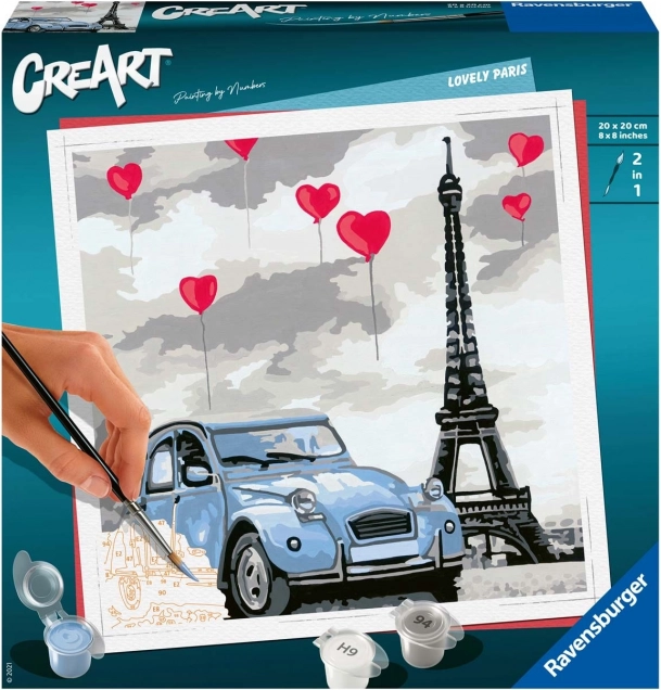 CreArt Lovely Paris – Malkasten für Kinder ab 12 Jahren