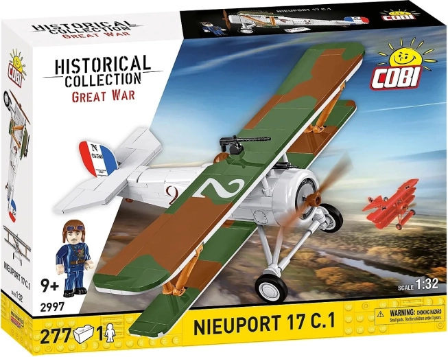 Konstruktionsset Flugzeug Nieuport 17 C.1 – historischer Doppeldecker 1:32 (277 Teile)
