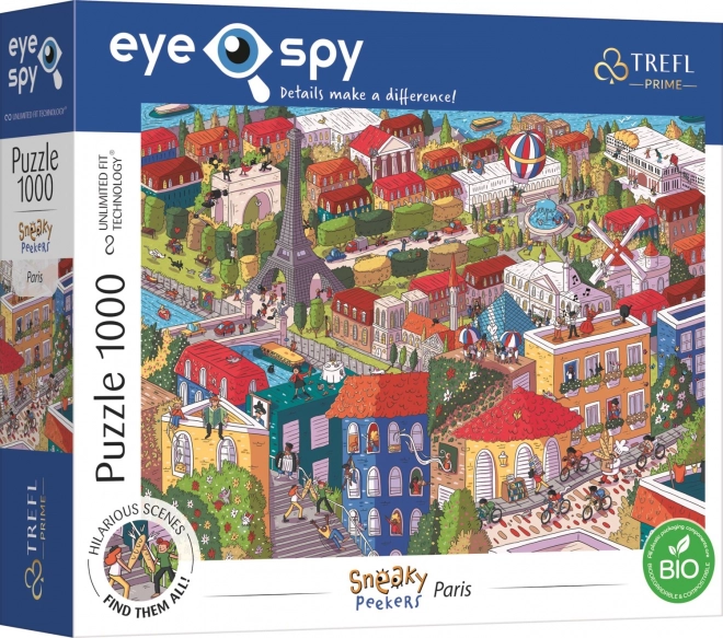 Puzzle Trefl Eye-Spy Sneaky Peekers Paris 1000 Teile