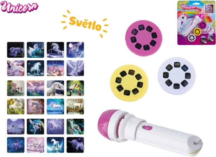 Einhorn-Projektor-Taschenlampe mit Einhornbildern