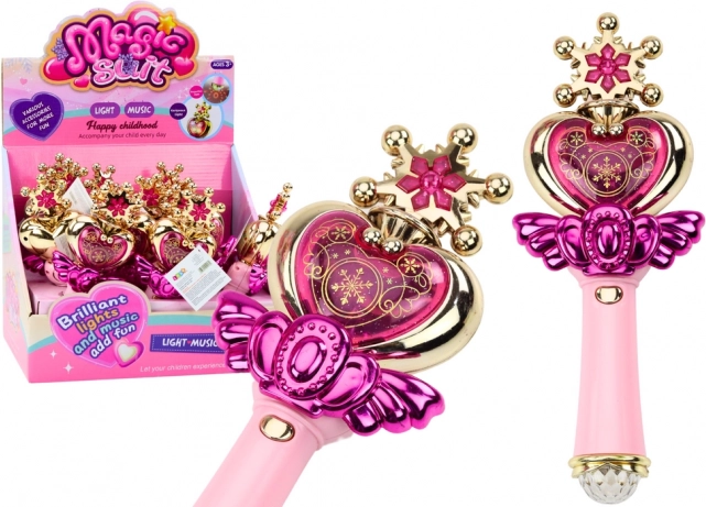 Prinzessinnenstab Bunte Lichter Geräusche Rosa