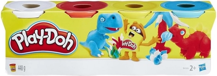 Play-Doh Modelliermasse in 4 Bechern - 4 Stück
