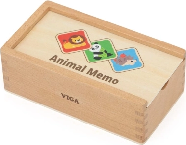 Holz-Memo-Spiel mit Tieren von Viga