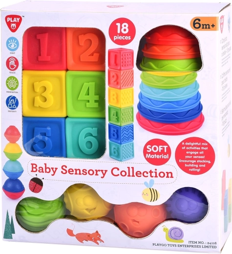 PlayGo sensorische Kinderkollektion – 18 Teile