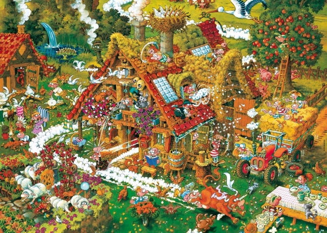 Heye Puzzle Cartoon Classics: Lustige Farm 1000 Teile