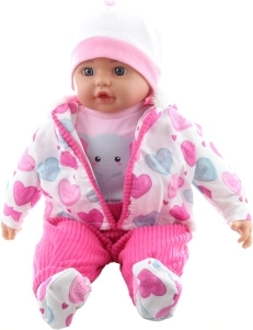 Baby Mädchen mit Elefäntchen 50 cm