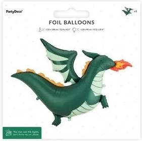 Folienballon Drache 120 × 90 cm (Mix)
